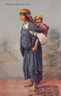 Tunisie - Bédouine Portant Son Enfant - Ed. E.C. 137 - Túnez