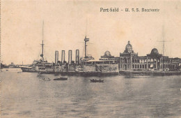 Egypt - PORT SAÏD - HMS Bacchante Armoured Cruiser - Publ. Ephtimios Frères  - Port Said