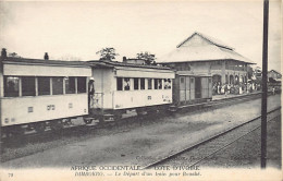 Côte D'Ivoire - DIMBOKRO - Le Départ D'un Train Piur Bouaké - Ed. Métayer 79 - Costa D'Avorio