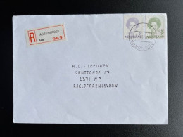 NETHERLANDS 1995 REGISTERED LETTER ABBENBROEK TO ROELOFARENDSVEEN 20-06?-1995 NEDERLAND AANGETEKEND - Lettres & Documents