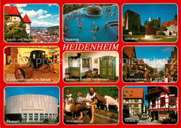 73070164 Heidenheim Brenz Schloss Stadtblick Aquarena Schlosshof Kutschenmuseum  - Heidenheim