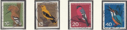 BRD  401-404, Gestempelt, Jugend: Vögel, 1963 - Gebraucht