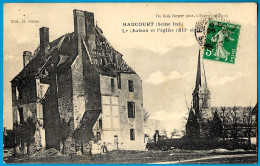 CPA 76 HAUCOURT - Le Château Et L'Eglise (XIIe Siècle) - Other & Unclassified