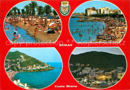 73067235 Rosas Costa Brava Cataluna Strandpartien Panorama Rosas Costa - Andere & Zonder Classificatie