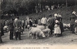 38023-ZE-50-COUTANCES-Le Marché De La Croûte----------------animée-moutons - Coutances