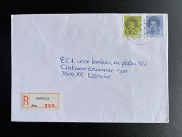 NETHERLANDS 1987 REGISTERED LETTER AMERICA TO UTRECHT 23-09-1987 NEDERLAND AANGETEKEND - Covers & Documents