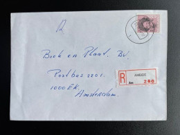 NETHERLANDS 1984 REGISTERED LETTER AMEIDE TO AMSTERDAM 21-09-1984 NEDERLAND AANGETEKEND - Storia Postale