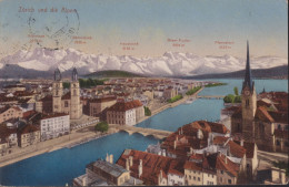 Zürich Und Die Alpen ⵙ FAHY 1.lX.13 Zum:125lll, Mi:113lll - Zürich
