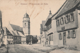 CPA  ALLEMAGNE WEISMAIN BAUPTSTRABE MIT KIRCHE - Sonstige & Ohne Zuordnung