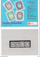 Norway Norge 1991 Definities, Posthorn, Mi 1078-1081  MNH(**) In Folder - Ungebraucht