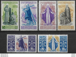 1948 Italia Santa Caterina MNH Sassone N. 574/77+A - 1946-60: Nuovi