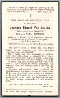 Bidprentje Wilrijk - Van Der Aa Joannes Eduard (1874-1947) - Images Religieuses