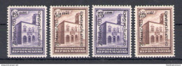 1933 SAN MARINO - Palazzetti Soprastampati Convegno Filatelico - N. 176-79 - 4 Valori - MNH** - Otros & Sin Clasificación