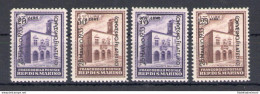 1933 SAN MARINO - Palazzetti Soprastampati Convegno Filatelico - N. 176-79 - 4 Valori - MNH** - Other & Unclassified