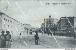 Ba101 Cartolina Trieste Citta' Caserma E Piazza Oberdan 1924 Friuli Bella!! - Trieste