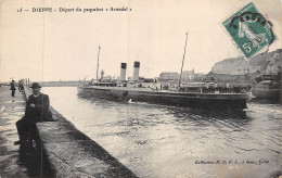 P-24-Mi-Is-1565 : DIEPPE. DEPART DU PAQUEBOT ARUNDEL - Dieppe