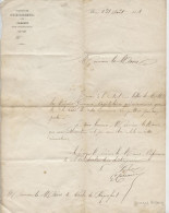 Autographe,préfet Ariège Foix,1848,Georges Castaing,lettre Maire Carla De Roquefort, Vicaires, Curé. Préfet De La Vienne - Politico E Militare