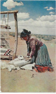 98 -Grinding Corn On Stone Metate. Navajo Reservation - Other & Unclassified