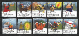 Nederland 2019 Decemberzegels Complete Gestempelde Serie  NVPH 3799 / 3808 - Used Stamps