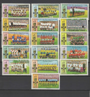 El Salvador 1974 Football Soccer World Cup Set Of 16 With Overprint MNH - 1974 – West Germany