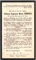 Bidprentje Wolfsdonk - Sempels Julianus Eugenius Maria (1900-1930) - Images Religieuses