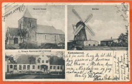 DK140_*  RØDDING * KOBENHOVED WIND-MILL * SKRAVE KIRKE Og C. WRAA'S KJØBMANDSFORRETNING * SENDT With GERMAN STAMP 1906 - Denmark