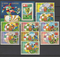 Equatorial Guinea 1973 Football Soccer World Cup Set Of 9 + S/s MNH - 1974 – West Germany