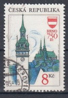 CZECH REPUBLIC 9,used,falc Hinged - Iglesias Y Catedrales