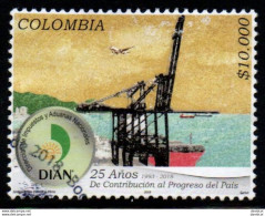 0066A- KOLUMBIEN- 2018 -USED- NATIONAL CUSTOMS AND TAXES 25 YEARS 1993-2018 - Colombie