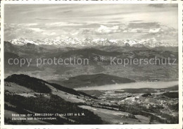 11630236 Zuerichsee Blick Von Kreuzegg Aus See Und Alpen Zuerich - Autres & Non Classés