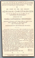 Bidprentje Wortel - Christiaensen Adriaan (1856-1942) - Imágenes Religiosas