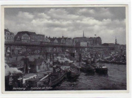 39067508 - Hamburg Mit Hochbahn Am Hafen Gelaufen, 1932. Leichter Bug Oben Links Und Rechts, Sonst Gut Erhalten - Sonstige & Ohne Zuordnung