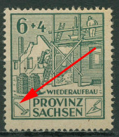 SBZ Provinz Sachsen 1946 Wiederaufbau Mit Plattenfehler 87 A V Postfrisch - Autres & Non Classés