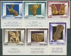 Israel 1966 Israel-Museum, Kunstgegenstände 371/76 Mit Tab Postfrisch - Unused Stamps (with Tabs)