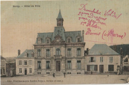 VERZY  Hôtel De Ville ( Carte Toilée ) - Verzy