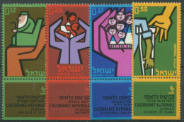 Israel 1964 10 Jahre Nationalversicherung 296/99 Mit Tab Postfrisch - Unused Stamps (with Tabs)