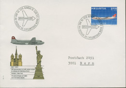 Schweiz 1972 PRO AERO Flug: Genf-New York Mit 968 (X16684) - Erst- U. Sonderflugbriefe