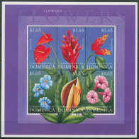 Dominica 2000 Pflanzen Blumen Kleinbogen 2862/67 K Postfrisch (C94285) - Dominica (1978-...)