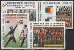 Kamerun 1982 Fußball-WM In Spanien Nationalmannschaft 979/82 Postfrisch - Kameroen (1960-...)