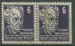 SBZ Allgemeine Ausgabe 1948 G. Hauptmann 213 A Paar Gestempelt Geprüft - Andere & Zonder Classificatie