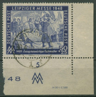SBZ Allg. Ausgabe 1948 Leipziger Messe Druckvermerk 199 A DV Gestempelt Geprüft - Andere & Zonder Classificatie
