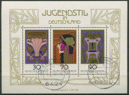 Bund 1977 Jugendstil Block 14 Gestempelt (C98632) - Andere & Zonder Classificatie