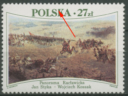 Polen 1985 Schlacht V. Raclawice Gemälde 2967 Plattenfehler Postfrisch - Neufs