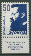 Israel 1986 Theodor Herzel 1023 Y Mit Tab 2 Phosphorstreifen Postfrisch - Nuevos (con Tab)