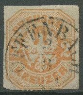 Preußen 1867 Wappenadler 23 Gestempelt Thurn Und Taxis K1 OFFENBACH - Gebraucht