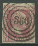 Preußen 1857 König Friedrich Wilhelm IV., 6 A Nr.-Stpl. 386 ERFURT - Gebraucht