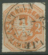 Preußen 1867 Wappenadler 23 Gestempelt Thurn Und Taxis K1 LIEBENSTEIN - Used