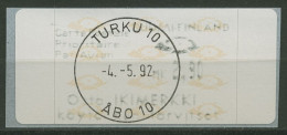 Finnland ATM 1992 Posthörner Einzelwert ATM 12.4 Z3 Gestempelt - Machine Labels [ATM]