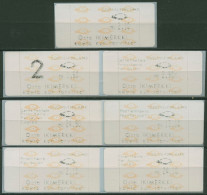 Finnland ATM 1992 Posthörner Zudrucksatz 7 Werte ATM 12.4 ZS 2 Postfrisch - Timbres De Distributeurs [ATM]