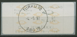 Finnland ATM 1992 Posthörner Einzelwert ATM 12.4 Z6 Gestempelt - Timbres De Distributeurs [ATM]